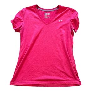 Nike Pink Fitted Short Sleeve Tee